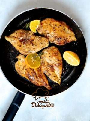 How to cook chicken in a pan with a crust