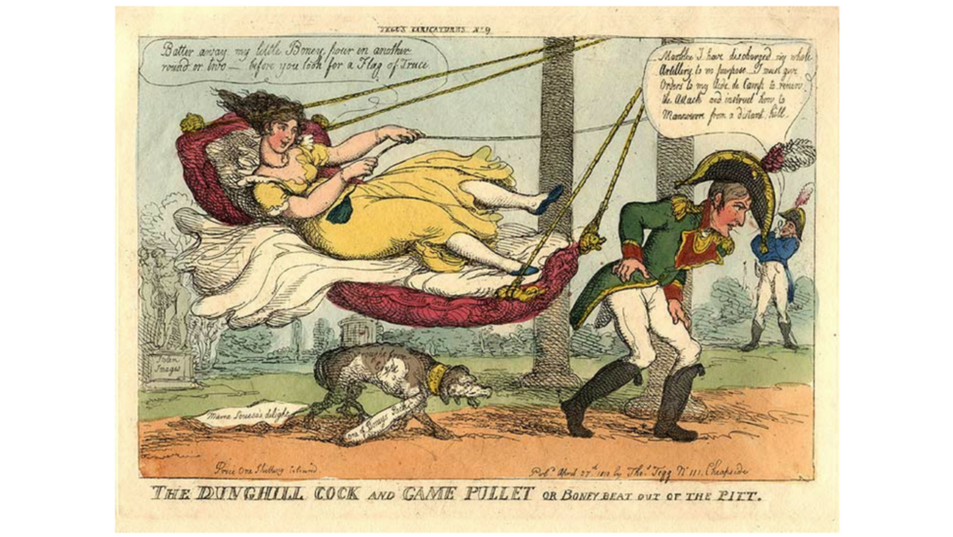 Пытаясь быть близкими со своей женой в первую брачную ночь, Фортуна не выдержала этого и напала на Наполеона, взяв кровь и оставив шрам на его ногах